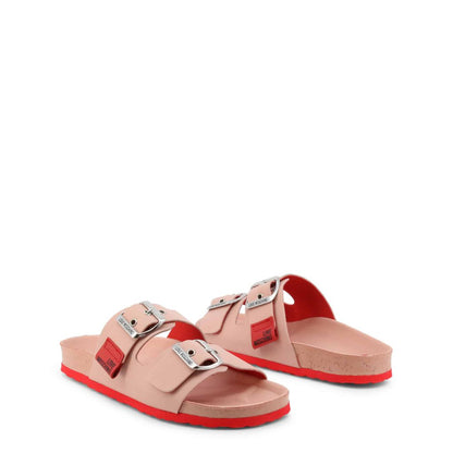 Sandalias rosas tipo slide 