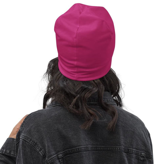 Beanie Hat - Pink Slouchy Beanie Prayer Warrior